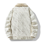 Men's Corduroy Trucker Jacket, Sherpa Lined Snap Front Winter Coat