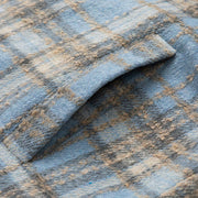 Men's Sherpa Lined Plaid Flannel Shirt Jacket, Warm Winter Trucker Jacket