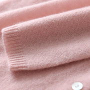 Women's Soft Knit Cardigan, Button Front Wide Neck Lightweight Sweater
