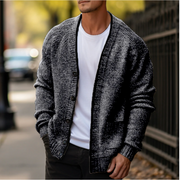 Men's Knit Cardigan, Button Front V-Neck Winter Sweater