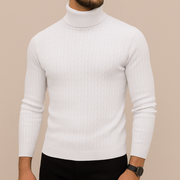 Men's Fine Knit Turtleneck Sweater, Slim Fit Winter Pullover