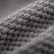 Men's Textured Knit Quarter Zip Hoodie, Oversized Relaxed Sweater